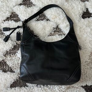 Coach Hamilton Hobo Black Leather Shoulder Bag